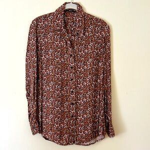 RBG leopard print size S button down from Betabrand